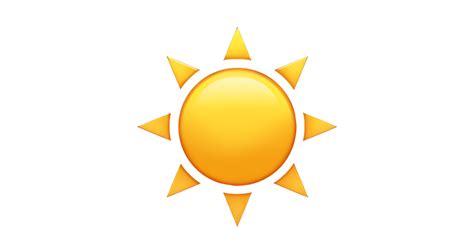 ☀️ Sonne Emoji — Bedeutung, Kopieren und Einfügen